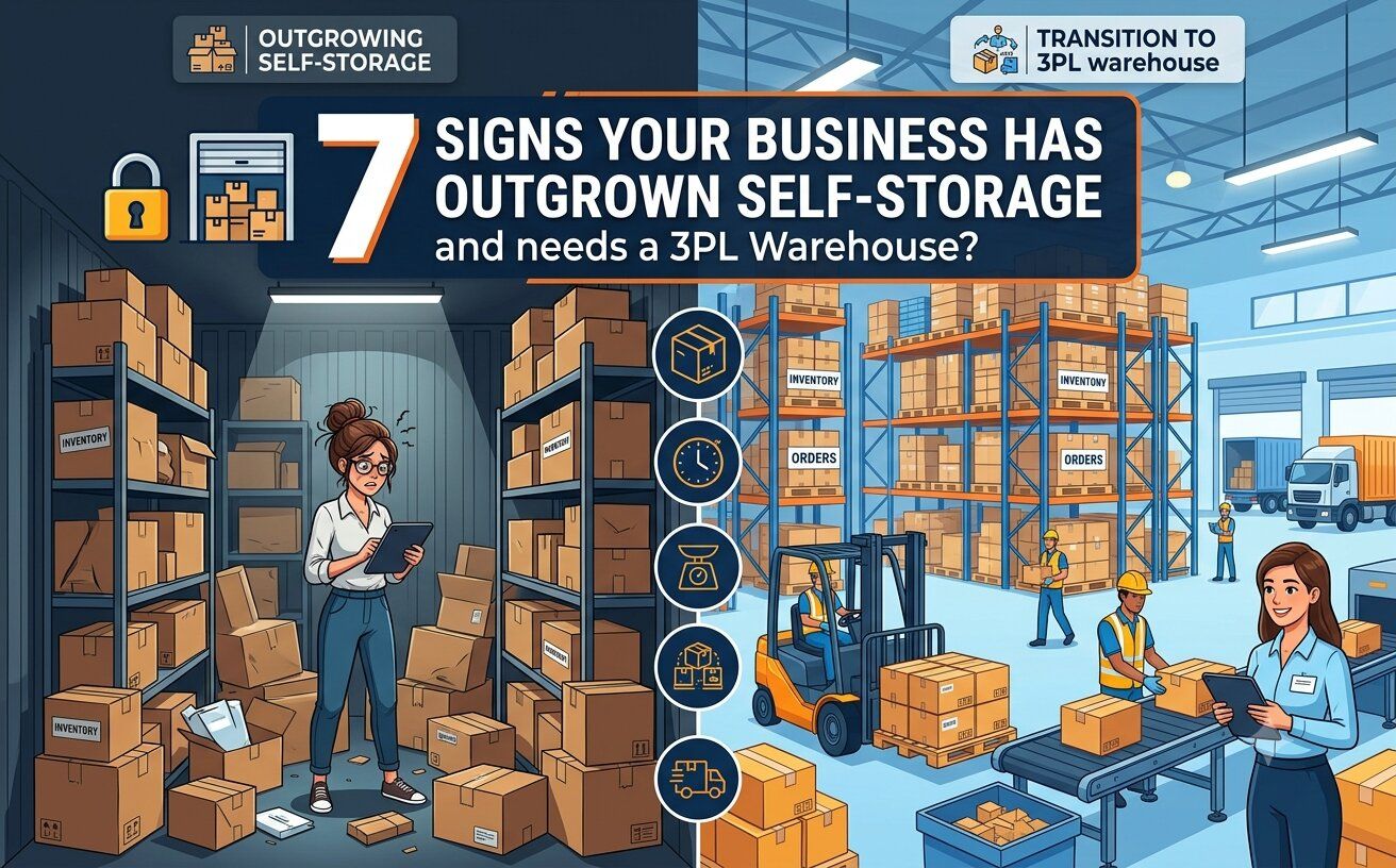 7 Signs Your Business has Outgrown Self-storage and needs a 3PL Warehouse